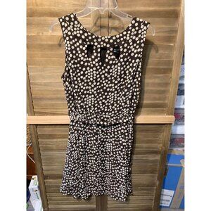 Voir Voir Dress Business Casual Office Y2K Professional Retro Dots Brown Size 14